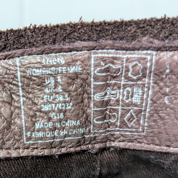 Lands' End Brown Suede Ankle Boots Size 8 - Picture 11 of 11